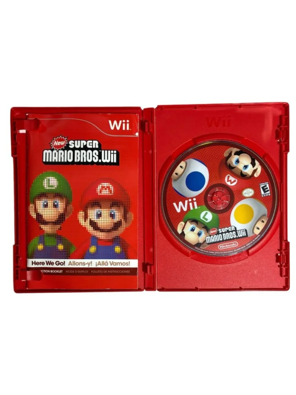 New Super Mario Bros Wii Nintendo Complete CIB Tested Game Case Manual 2009